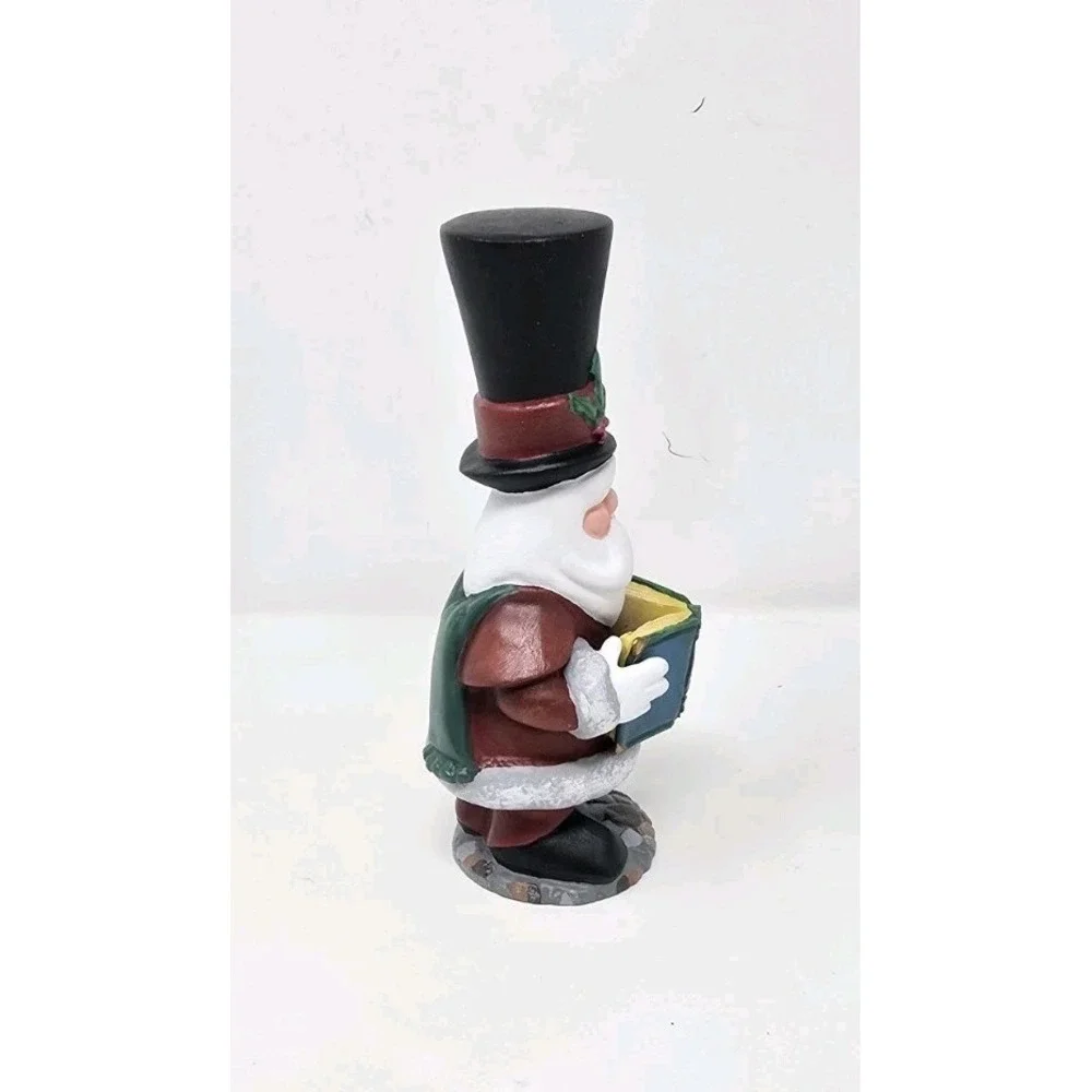 Vtg 1994 Santa figurine J. Adams the north pole caroling‎ society holding book